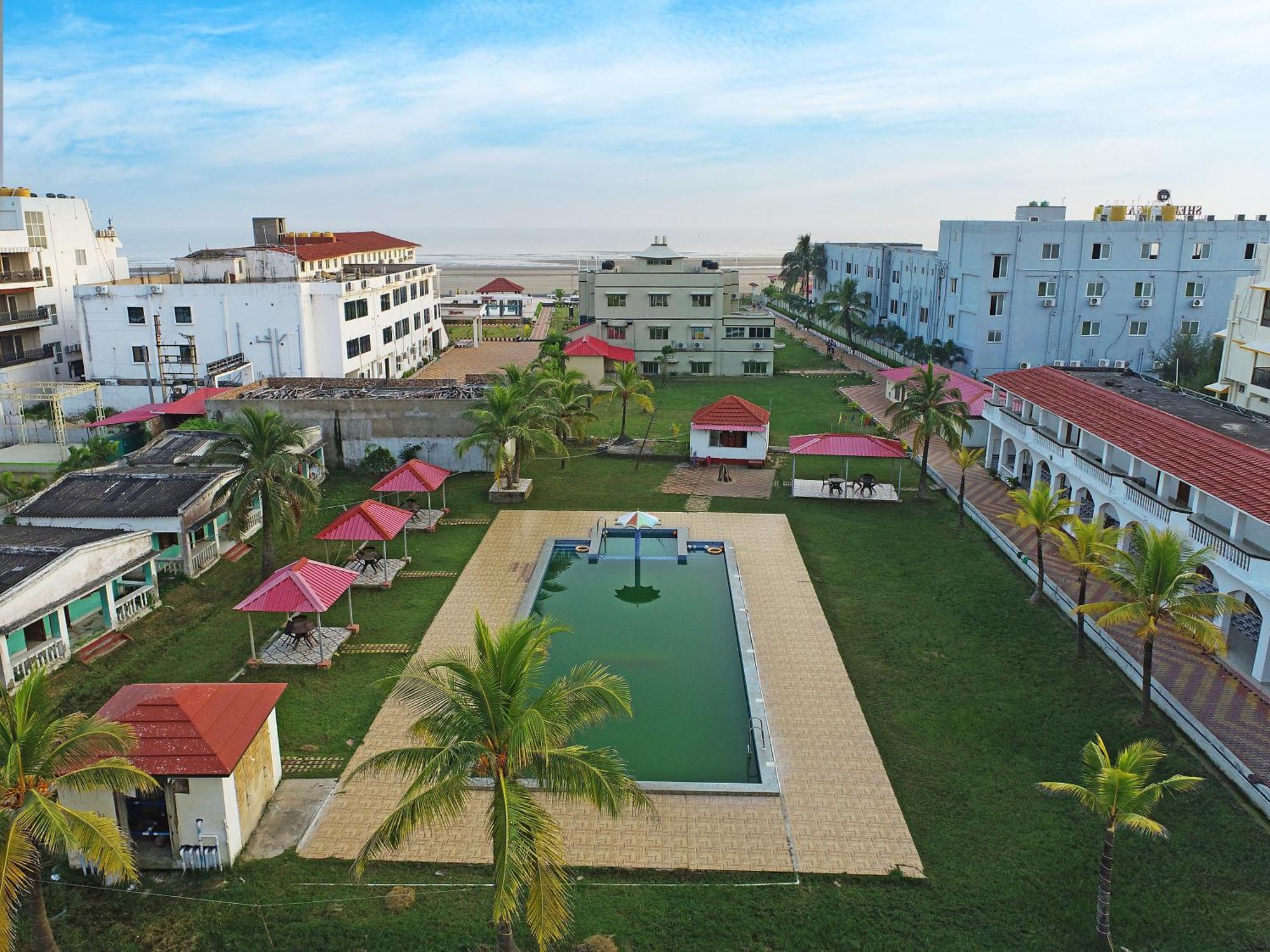 Silver Sand Eco Resort !! Beachfront !! With Biggest Pool And Huge Open Area !! Ideal For Weddings !! Couple Friendly !! Mandarmani Buitenkant foto
